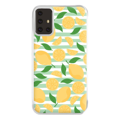 Lemons Pattern - Summer Phone Case for Galaxy A71