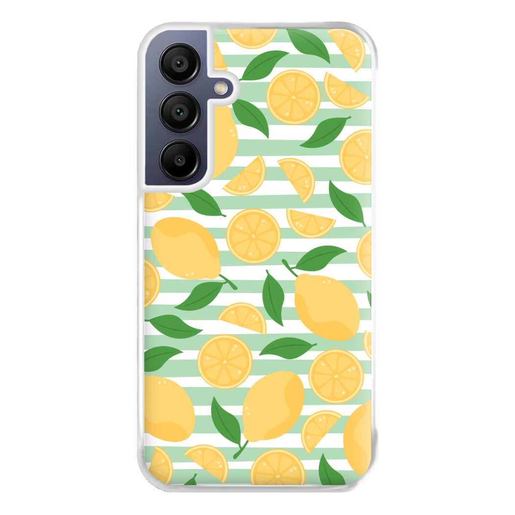 Lemons Pattern - Summer Phone Case for Galaxy A16