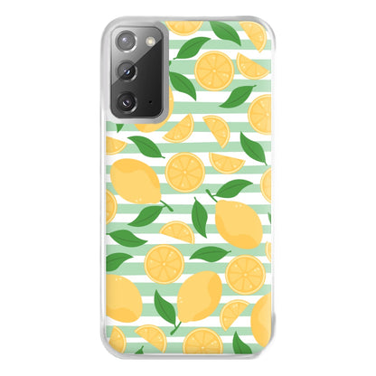 Lemons Pattern - Summer Phone Case for Galaxy Note 20 Ultra