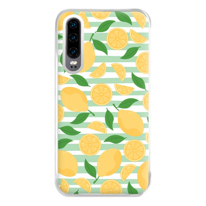 Lemons Pattern - Summer Phone Case for Huawei P30