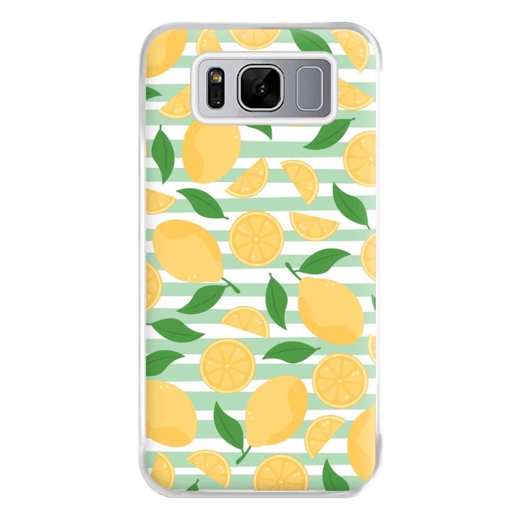 Lemons Pattern - Summer Phone Case for Galaxy S8 Plus