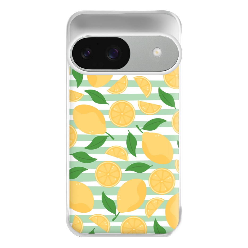 Lemons Pattern - Summer Phone Case for Google Pixel 9 / 9 Pro