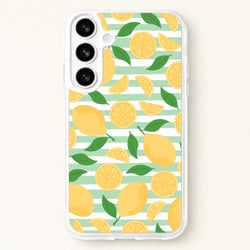 Lemons Pattern - Summer Phone Case for Galaxy S26