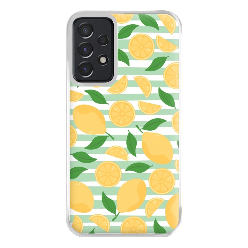 Lemons Pattern - Summer Phone Case for Galaxy A52 / A52s