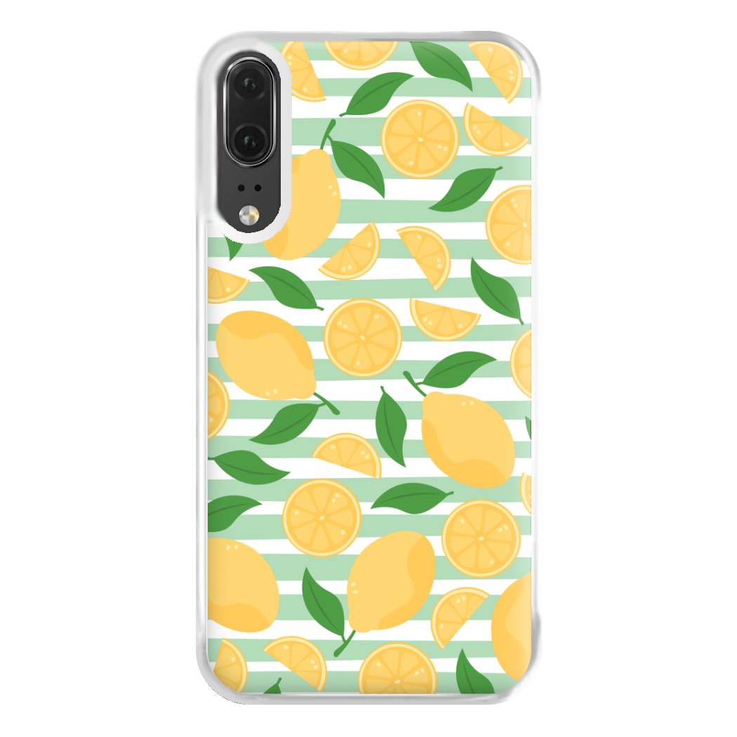 Lemons Pattern - Summer Phone Case for Huawei P20