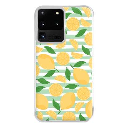 Lemons Pattern - Summer Phone Case for Galaxy S20 Ultra