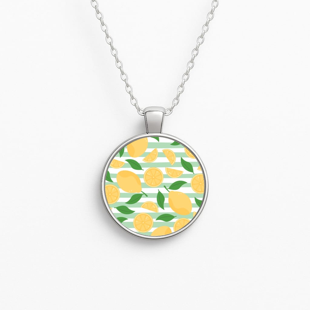 Lemons Pattern - Summer Necklace