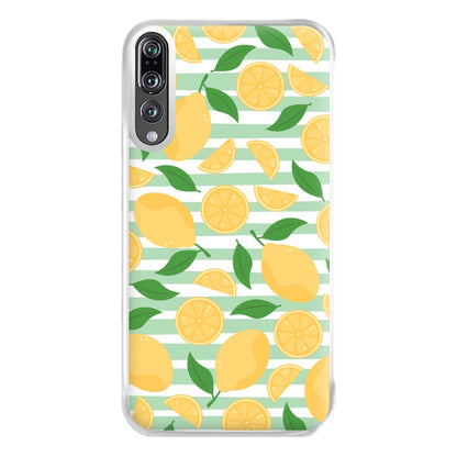 Lemons Pattern - Summer Phone Case for Huawei P20 Pro