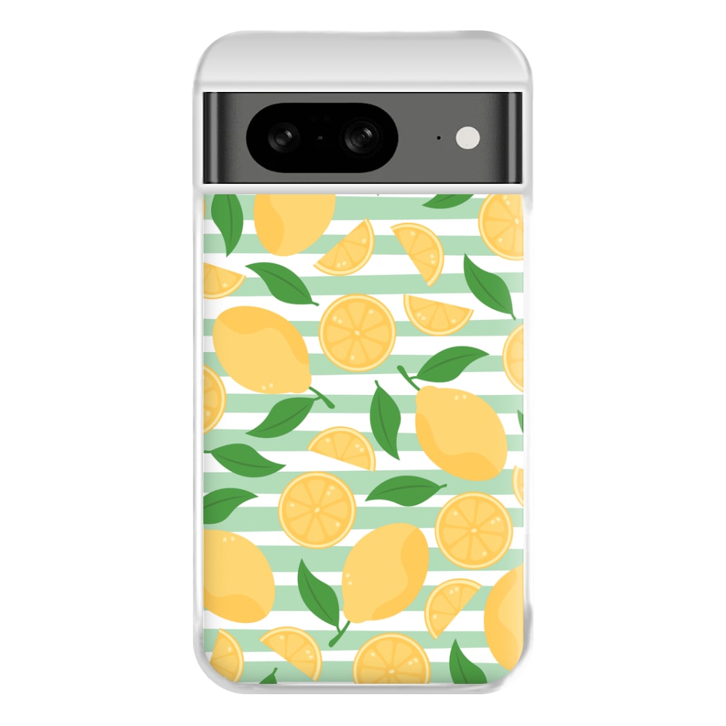 Lemons Pattern - Summer Phone Case for Google Pixel 8