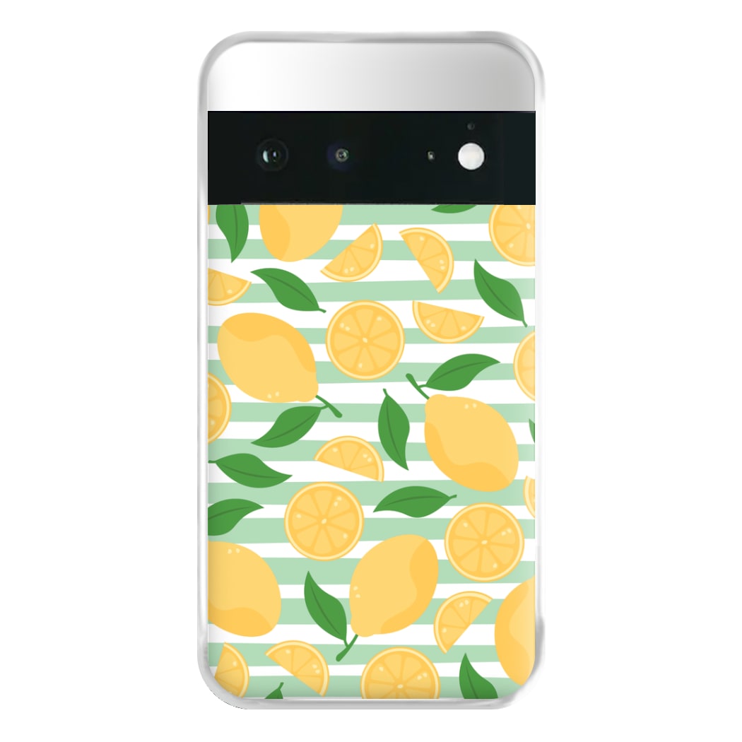 Lemons Pattern - Summer Phone Case for Google Pixel 6a