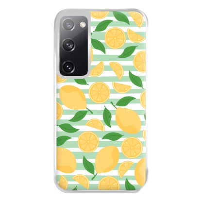 Lemons Pattern - Summer Phone Case for Galaxy S20