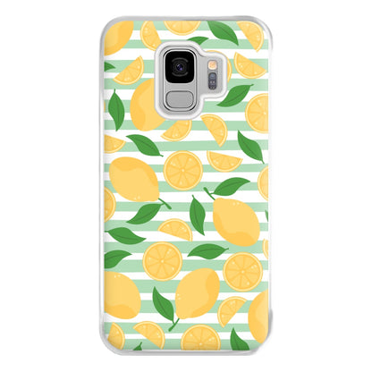 Lemons Pattern - Summer Phone Case for Galaxy S9 Plus