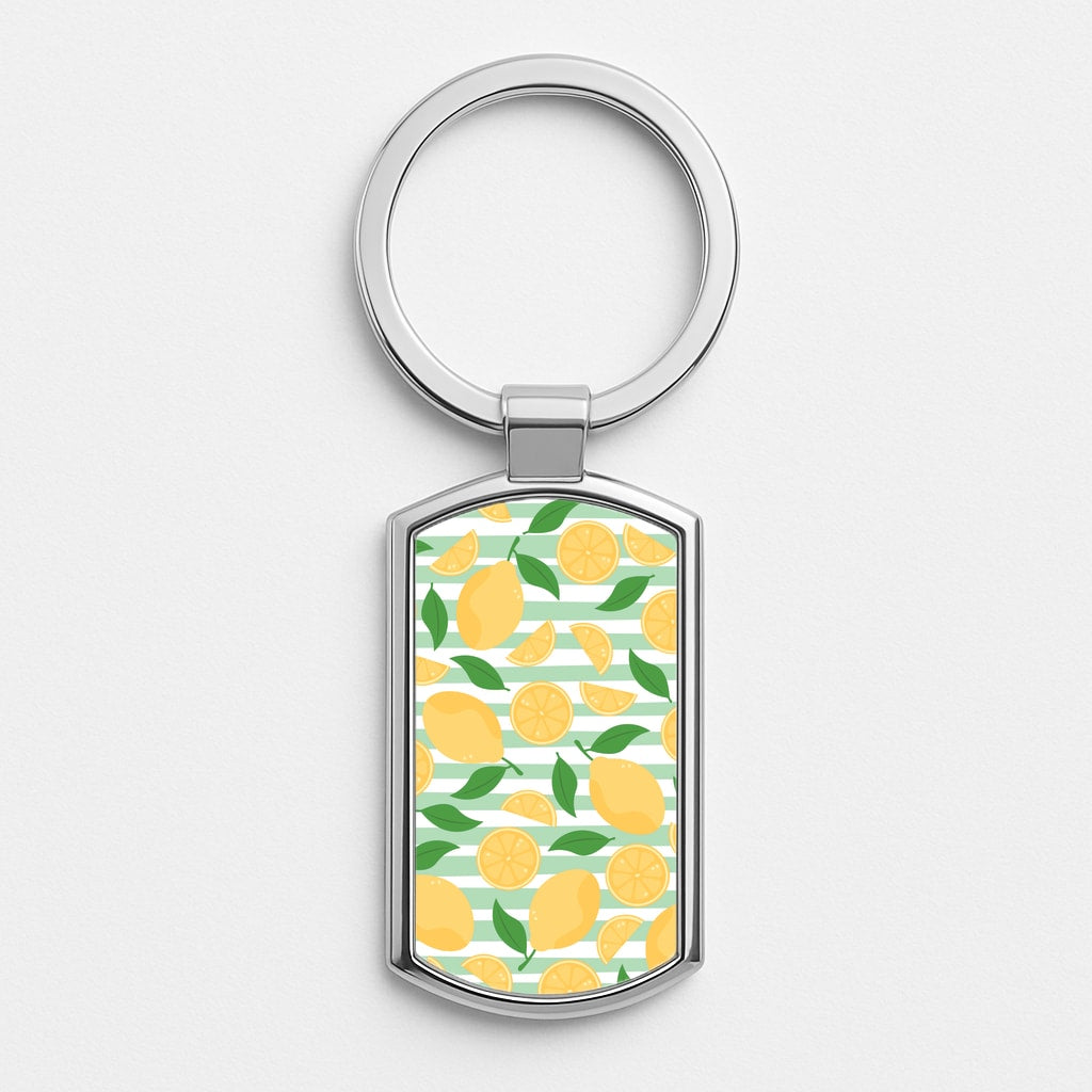 Lemons Pattern - Summer Luxury Keyring