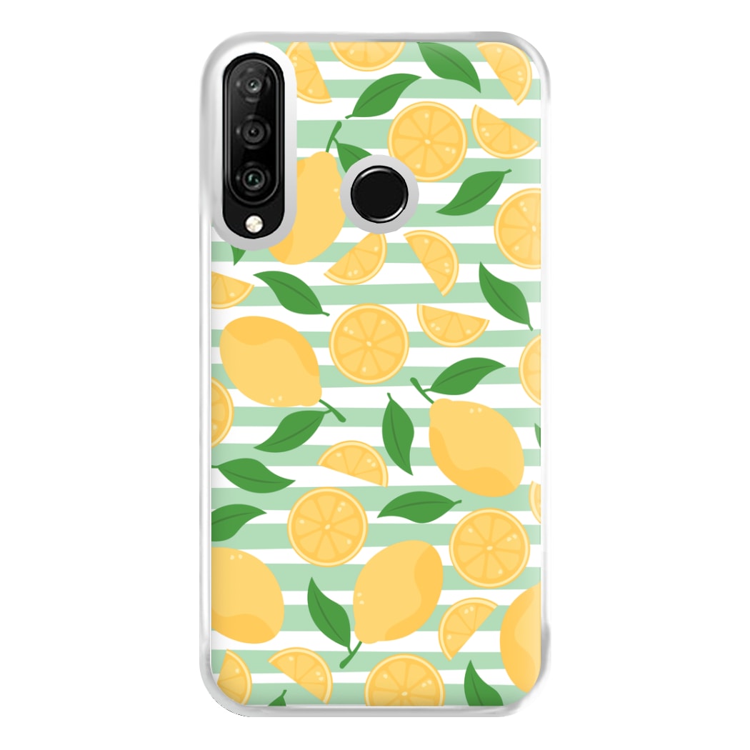 Lemons Pattern - Summer Phone Case for Huawei P30 Lite