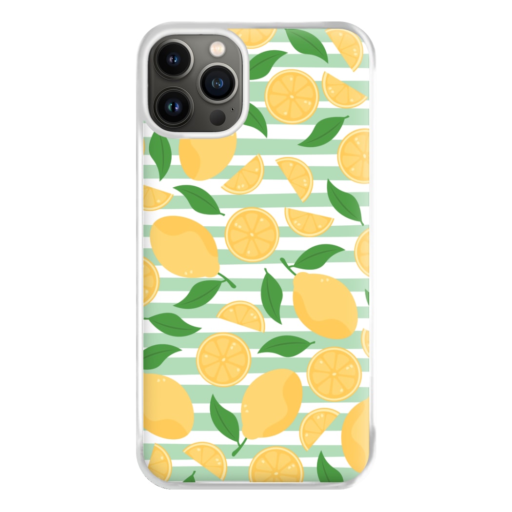 Lemons Pattern - Summer Phone Case for iPhone 13