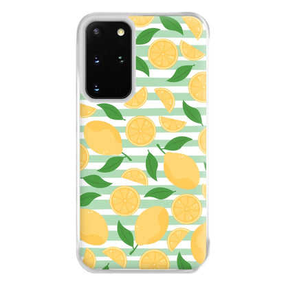 Lemons Pattern - Summer Phone Case for Galaxy S20 Plus