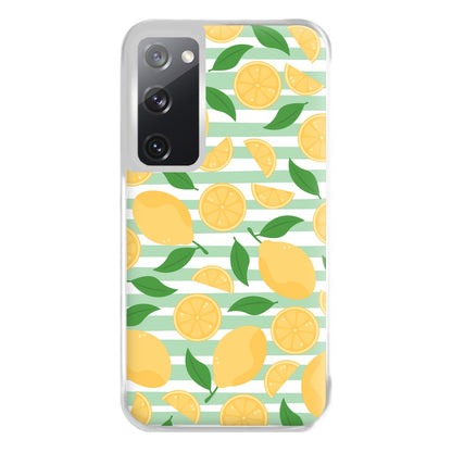 Lemons Pattern - Summer Phone Case for Galaxy S20FE