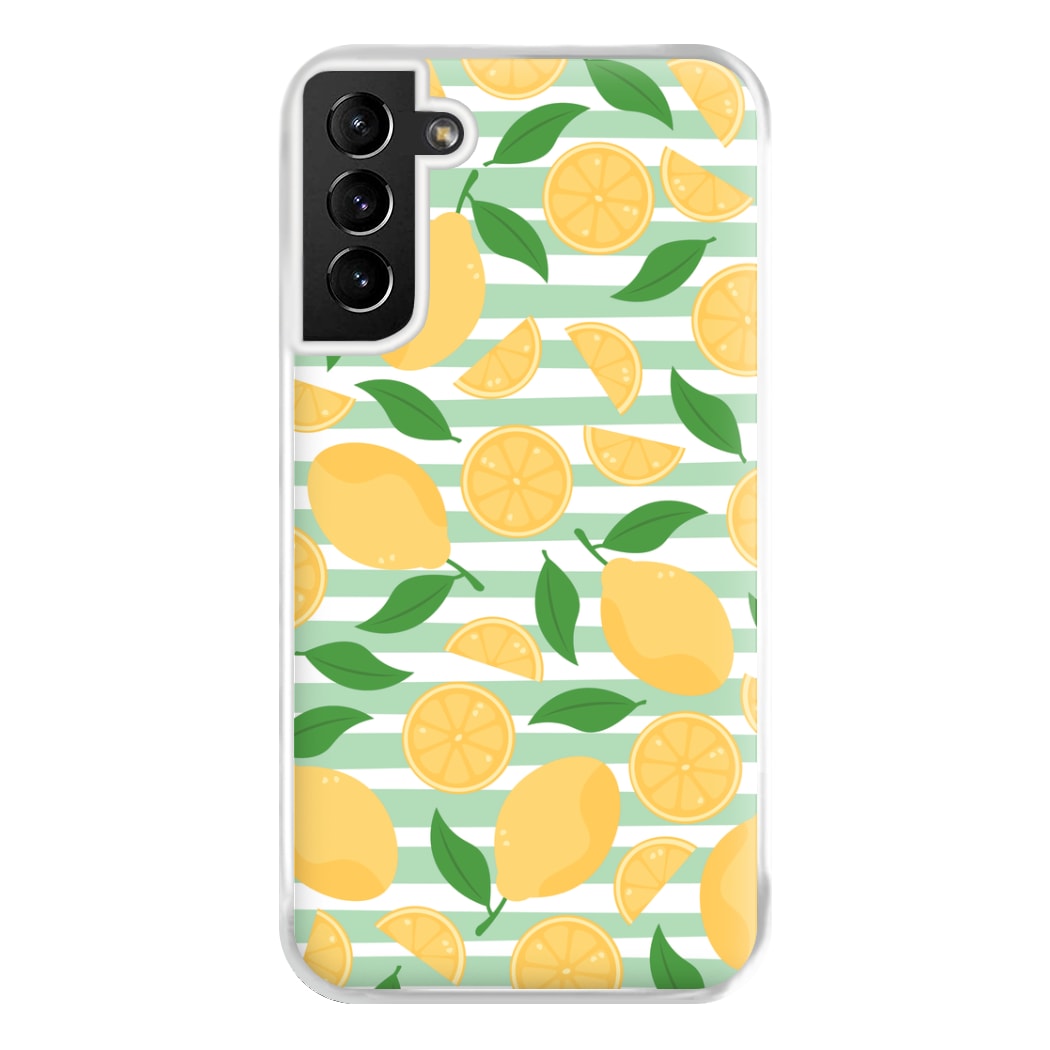 Lemons Pattern - Summer Phone Case for Galaxy S21 Plus