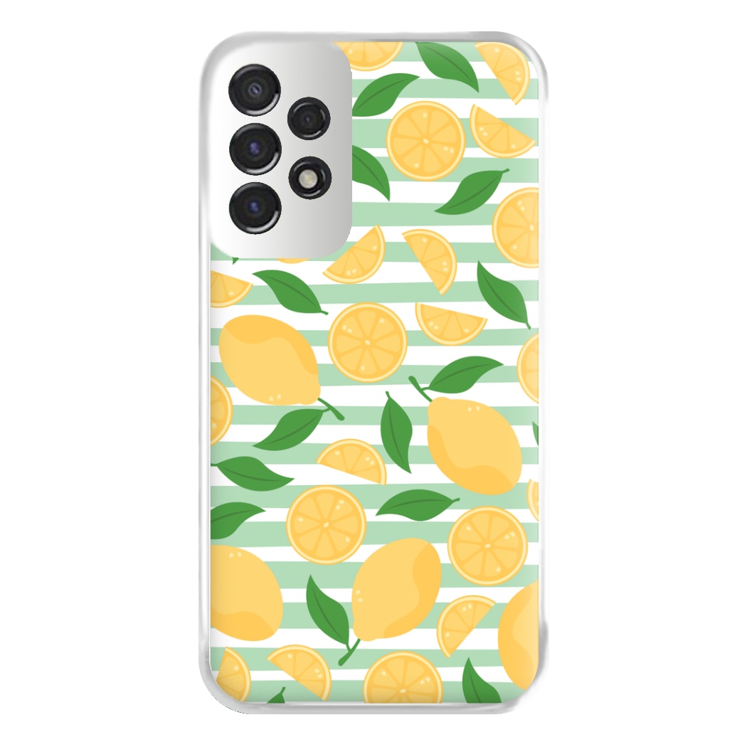 Lemons Pattern - Summer Phone Case for Galaxy A53