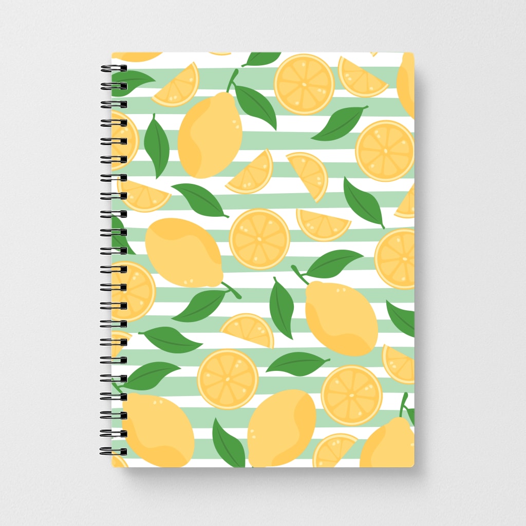 Lemons Pattern - Summer Notebook