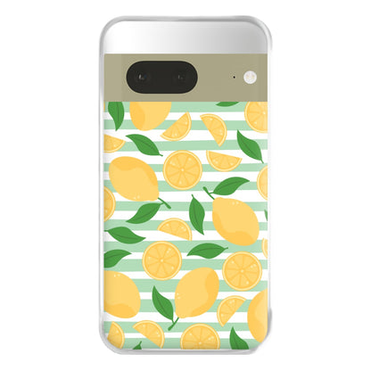 Lemons Pattern - Summer Phone Case for Google Pixel 7a