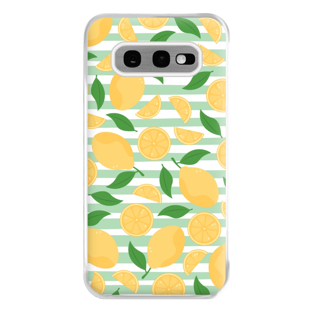 Lemons Pattern - Summer Phone Case for Galaxy S10e