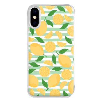 Lemons Pattern - Summer Phone Case for iPhone XS Max