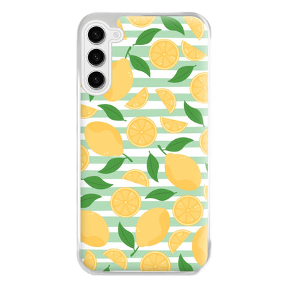 Lemons Pattern - Summer Phone Case for Galaxy S23FE