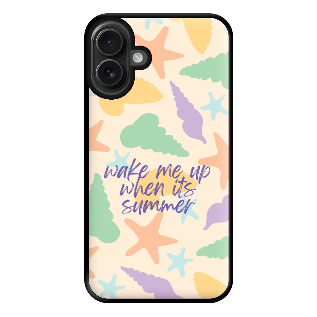 Wake Me Up When It's Summer - Summer Phone Case for iPhone 16 Plus