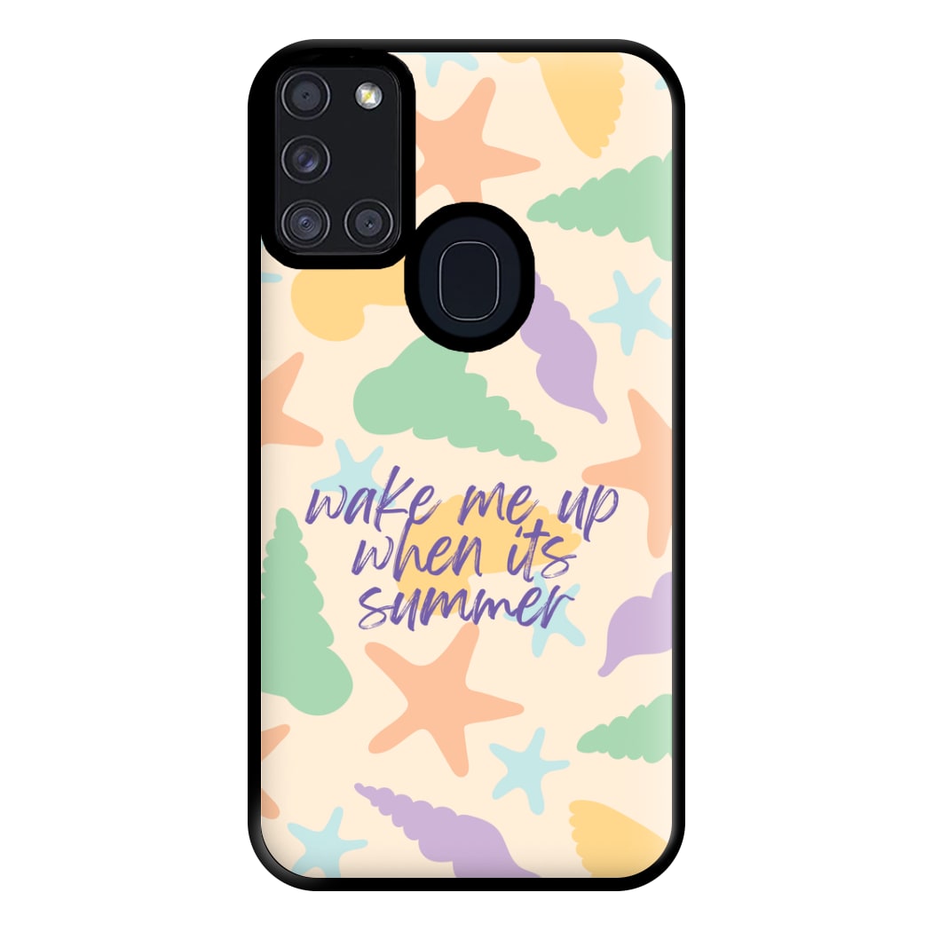 Wake Me Up When It's Summer - Summer Phone Case for Galaxy A21s