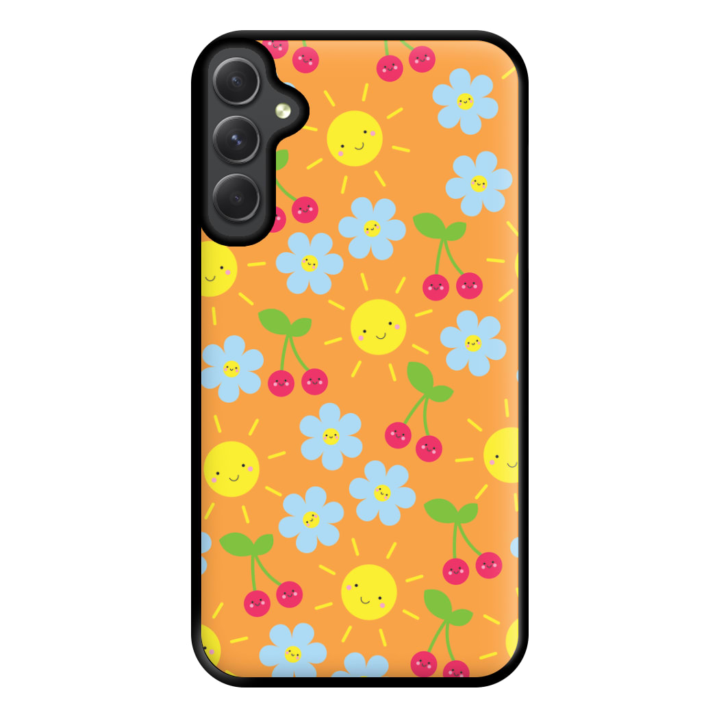 Vibey Pattern - Summer Phone Case for Galaxy A54