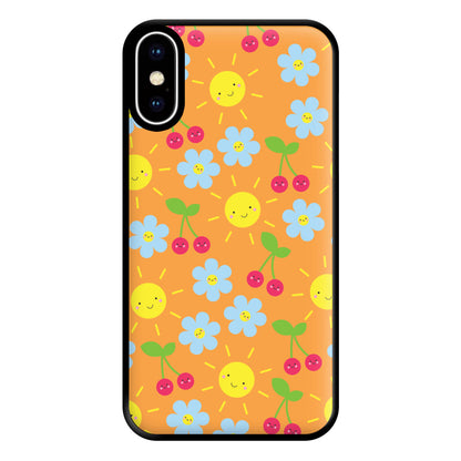 Vibey Pattern - Summer Phone Case for iPhone XS Max