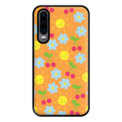 Vibey Pattern - Summer Phone Case for Huawei P30