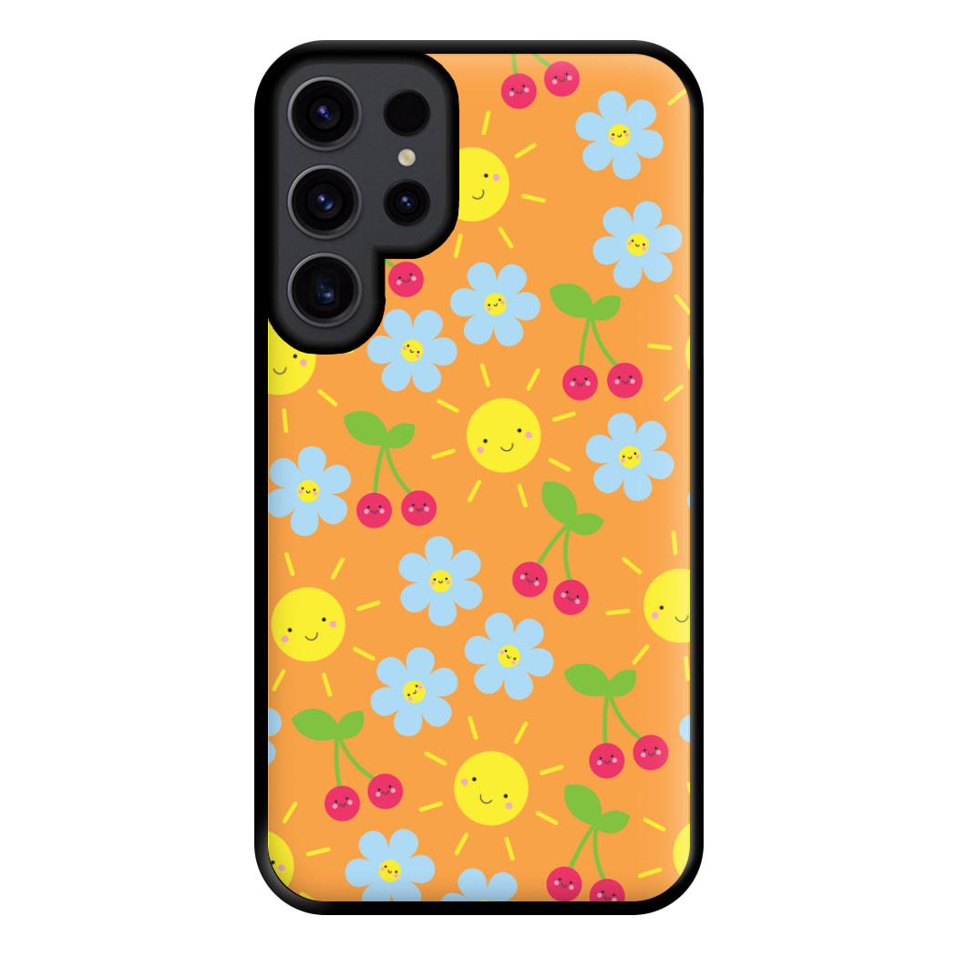 Vibey Pattern - Summer Phone Case for Galaxy S23 Ultra