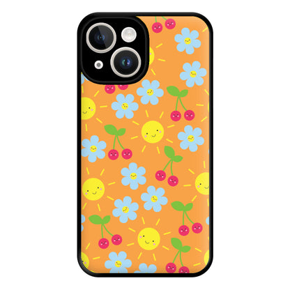 Vibey Pattern - Summer Phone Case for iPhone 14