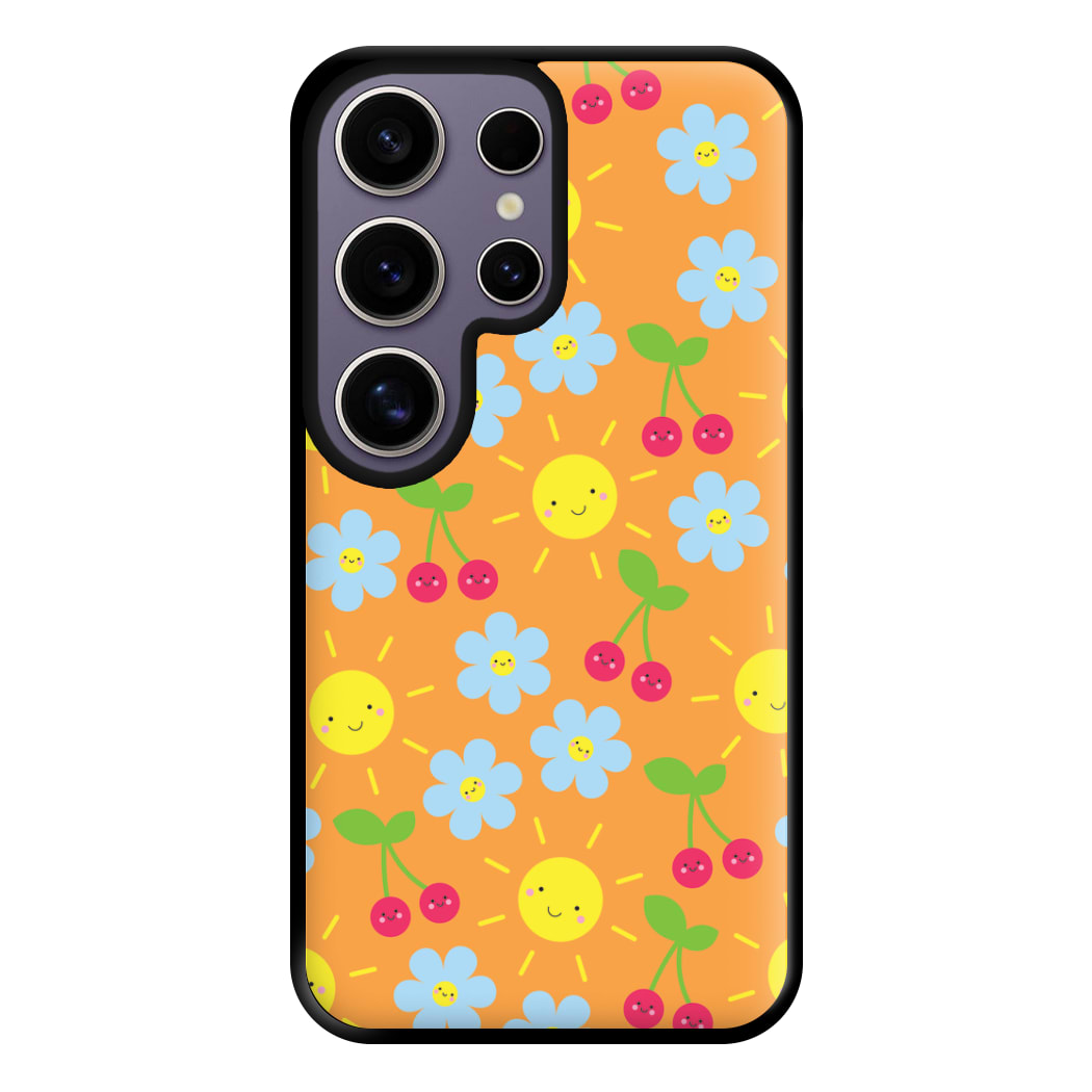 Vibey Pattern - Summer Phone Case for Galaxy S25 Ultra