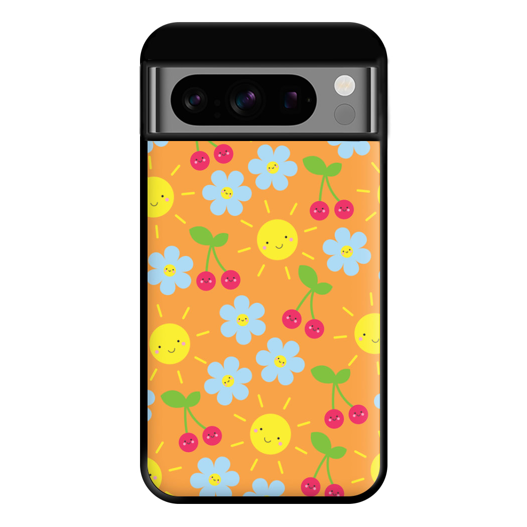 Vibey Pattern - Summer Phone Case for Google Pixel 8 Pro