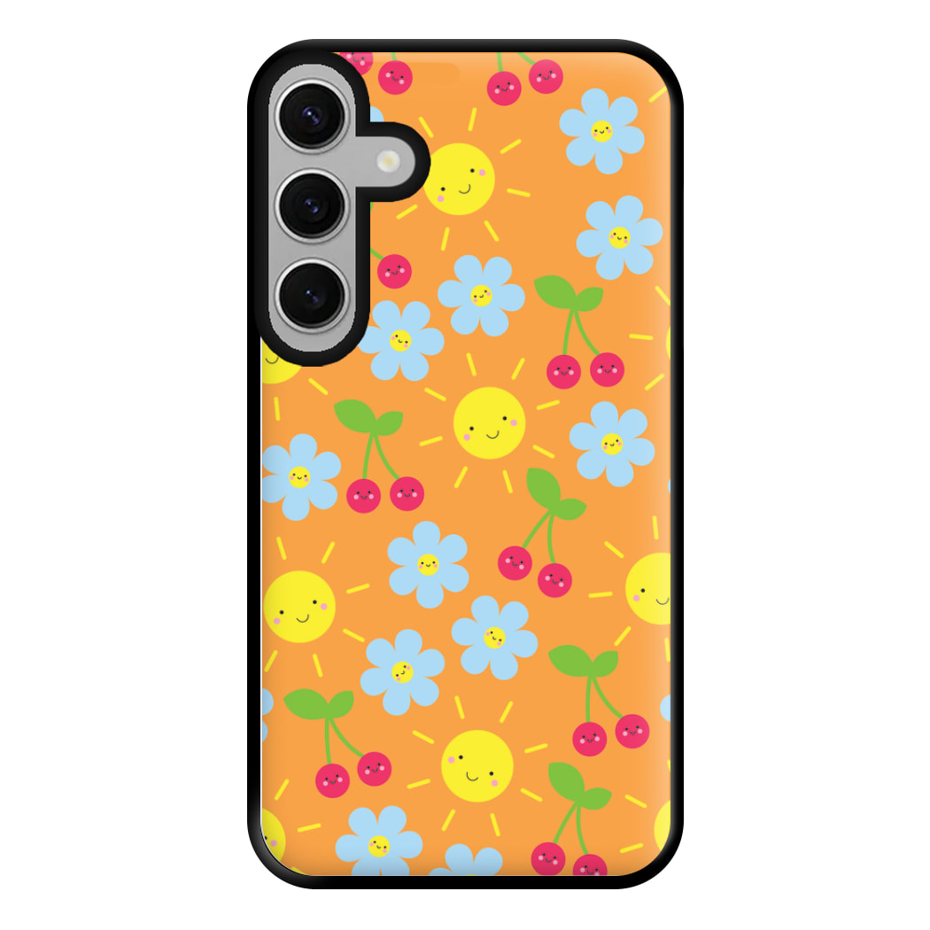 Vibey Pattern - Summer Phone Case for Galaxy S24FE