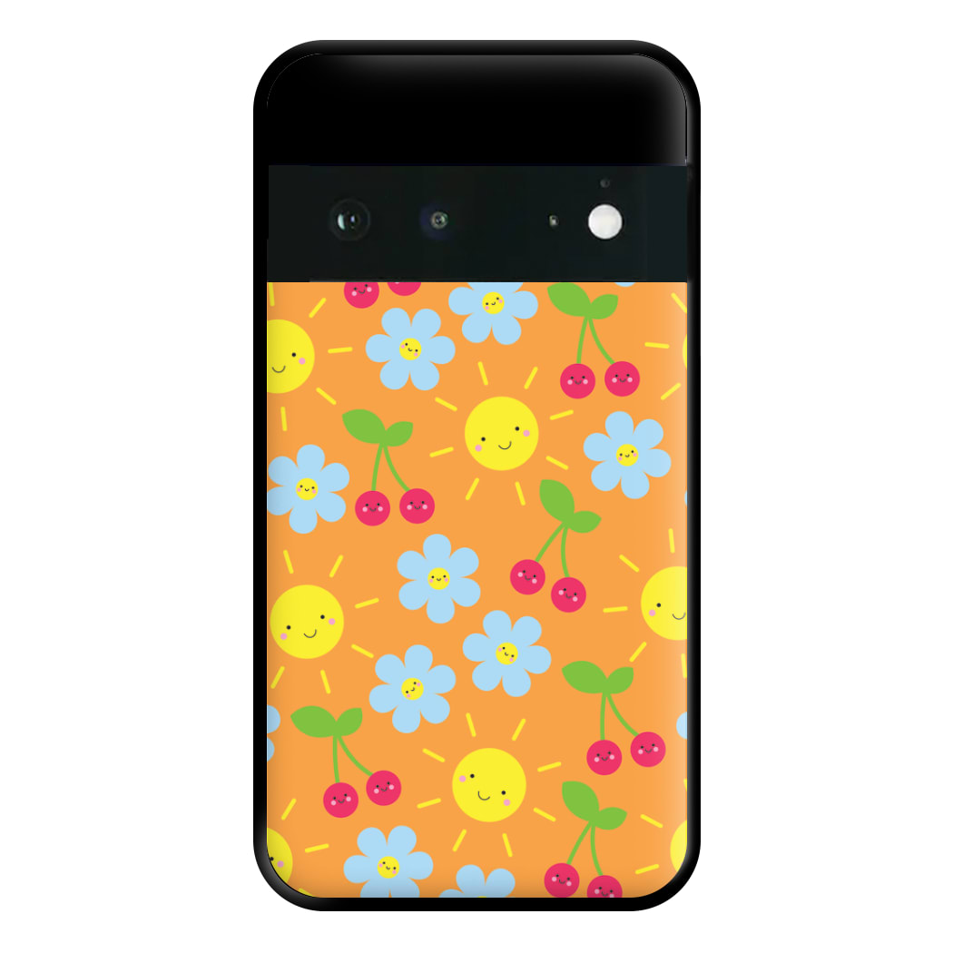 Vibey Pattern - Summer Phone Case for Google Pixel 6a