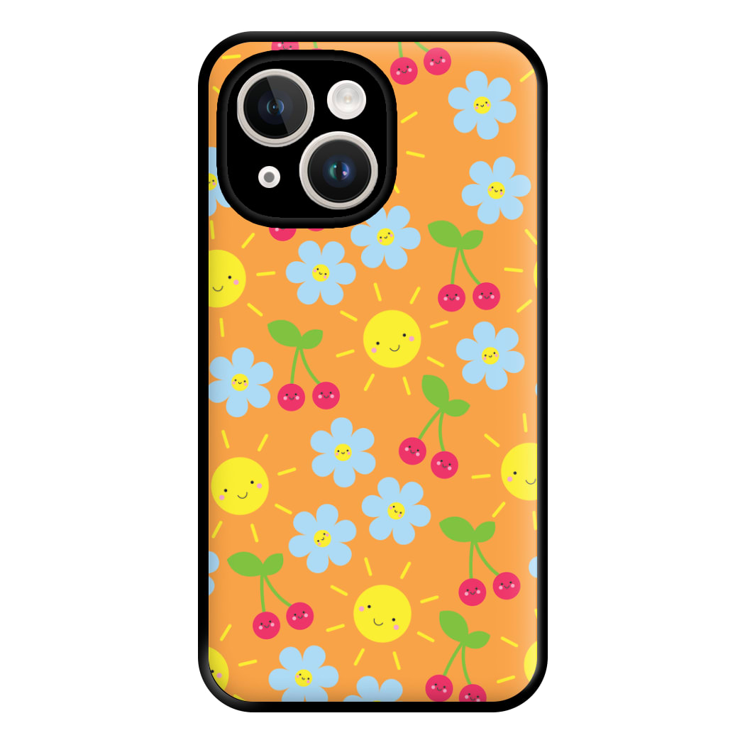 Vibey Pattern - Summer Phone Case for iPhone 14 Plus