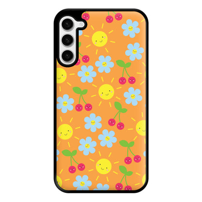 Vibey Pattern - Summer Phone Case for Galaxy S23 Plus