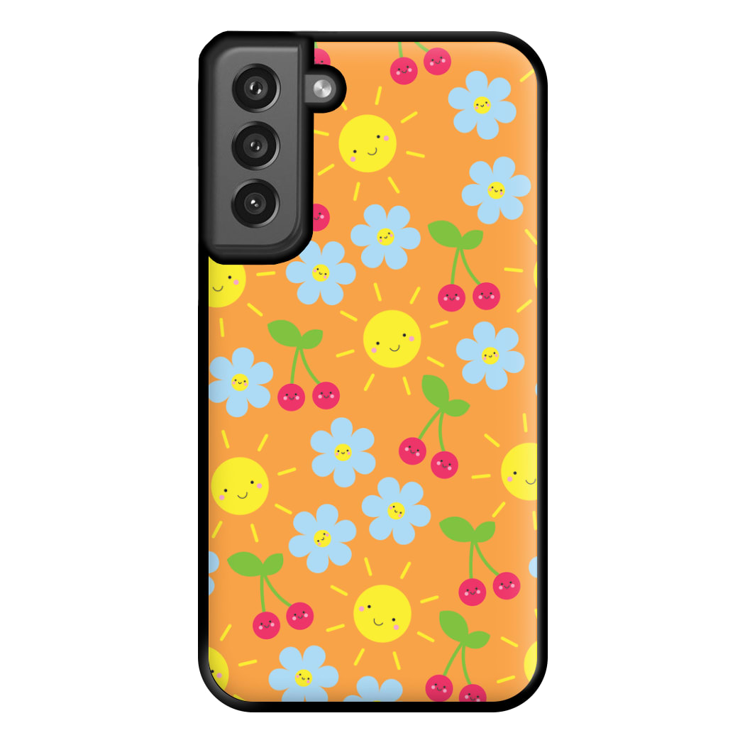 Vibey Pattern - Summer Phone Case for Galaxy S21FE