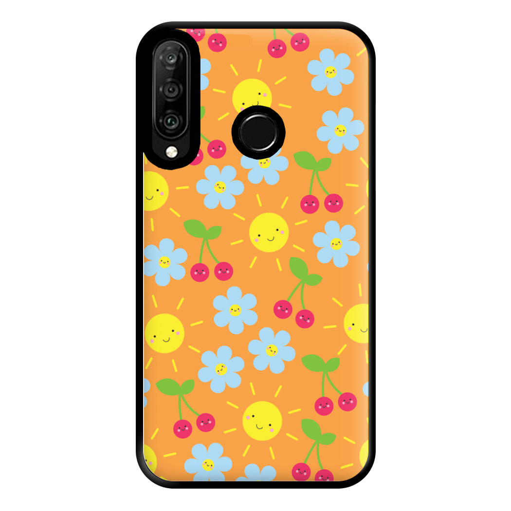 Vibey Pattern - Summer Phone Case for Huawei P30 Lite