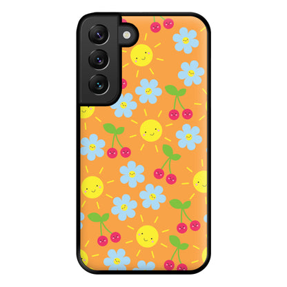 Vibey Pattern - Summer Phone Case for Galaxy S22 Plus