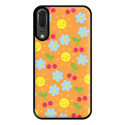 Vibey Pattern - Summer Phone Case for Huawei P20