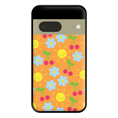 Vibey Pattern - Summer Phone Case for Google Pixel 7a