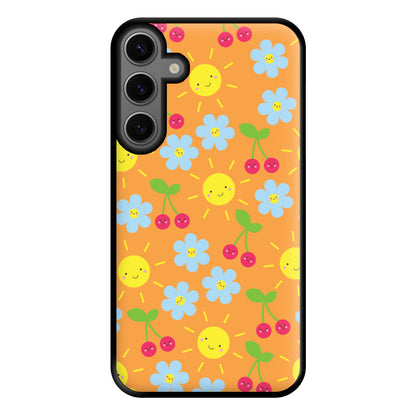 Vibey Pattern - Summer Phone Case for Galaxy S23FE