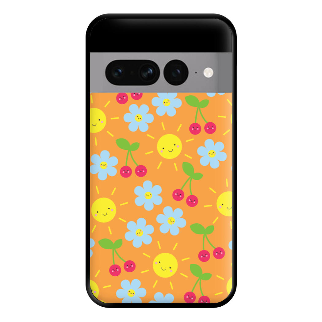 Vibey Pattern - Summer Phone Case for Google Pixel 7 Pro