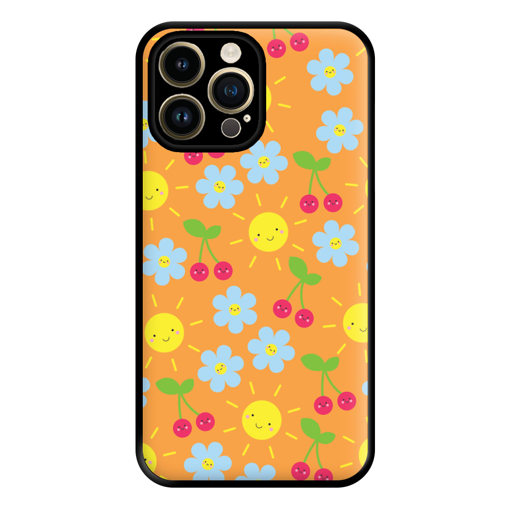 Vibey Pattern - Summer Phone Case for iPhone 14 Pro Max