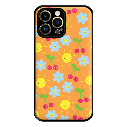 Vibey Pattern - Summer Phone Case for iPhone 14 Pro Max